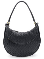 Bottega Veneta Intrecciato Gemelli Medium Tote Bag Black