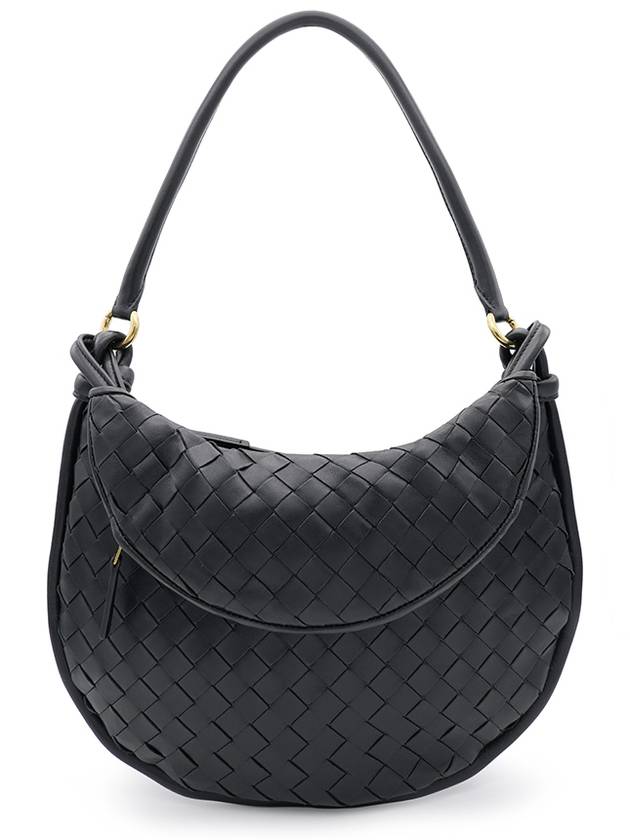 Bottega Veneta Intrecciato Gemelli Medium Tote Bag Black