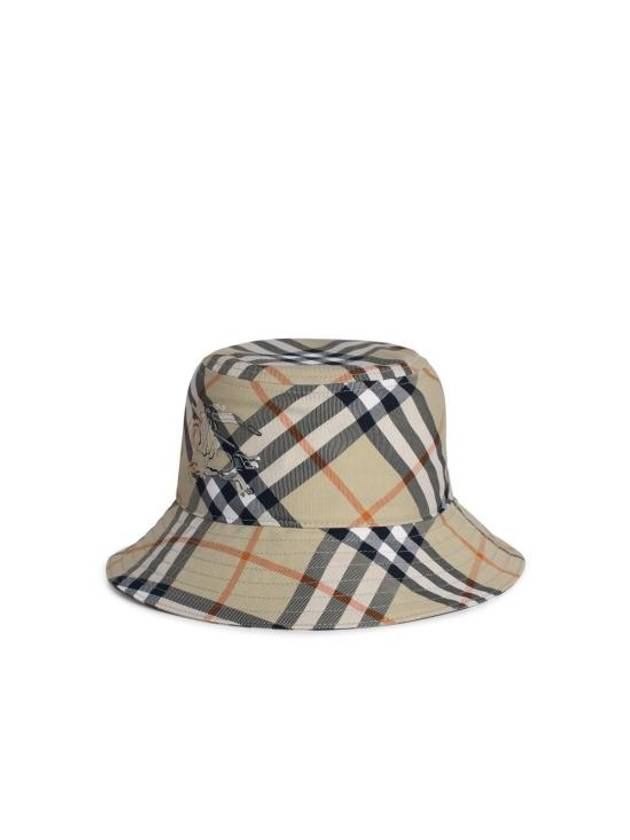 Burberry EKD Appliquéd Check Bucket Hat Beige