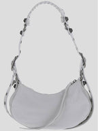 Balenciaga Le Cagole XS Lambskin Shoulder Bag White