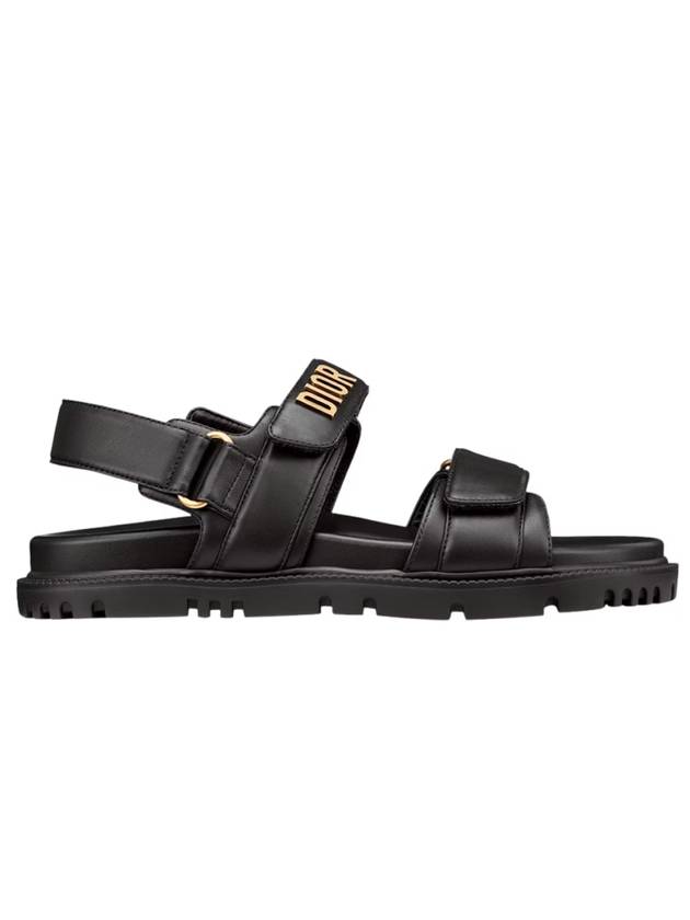 Dioract Strap Lambskin Sandals Black Dior