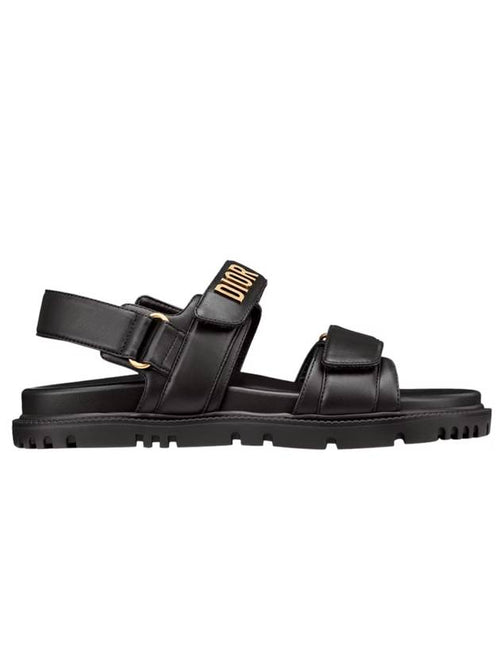 Dioract Strap Lambskin Sandals Black Dior