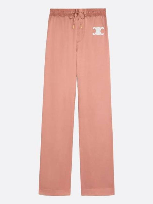 CELINE Triomphe Patch Athletic Track Pants Pink