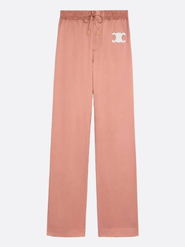 CELINE Triomphe Patch Athletic Track Pants Pink