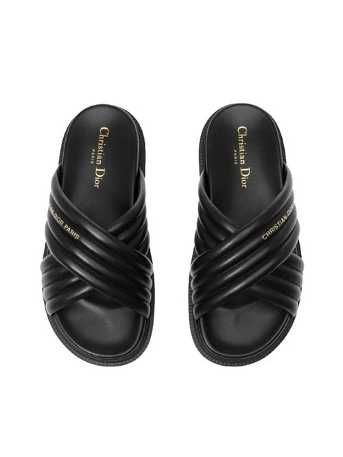 D-Cross Slippers Black Dior