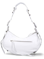 Balenciaga Le Cagole Small Leather Shoulder Bag White