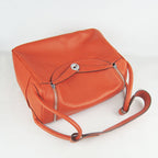 Hermes Lindy 34cm handbag 6208 orange Silver