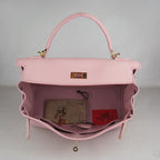 Hermes Kelly 32cm Togo Leather Handbag 6108 Pink Golden