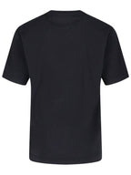 Burberry Embroidered Logo Cotton Short Sleeve T-Shirt Black