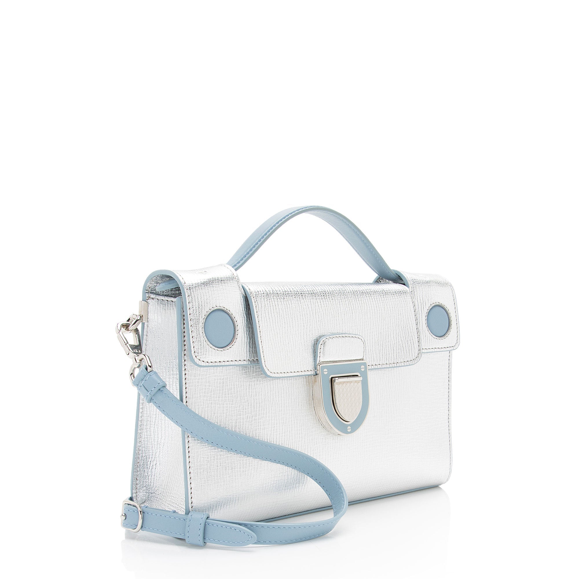 Dior Metallic Calfskin Diorever Top Handle