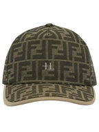 Fendi FF Monogram Ball Cap Brown