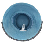 Dior Two-Toned Wide Brim Hat in Blue Straw