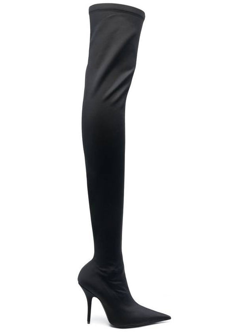 Balenciaga Knife Heel Long Boots Black