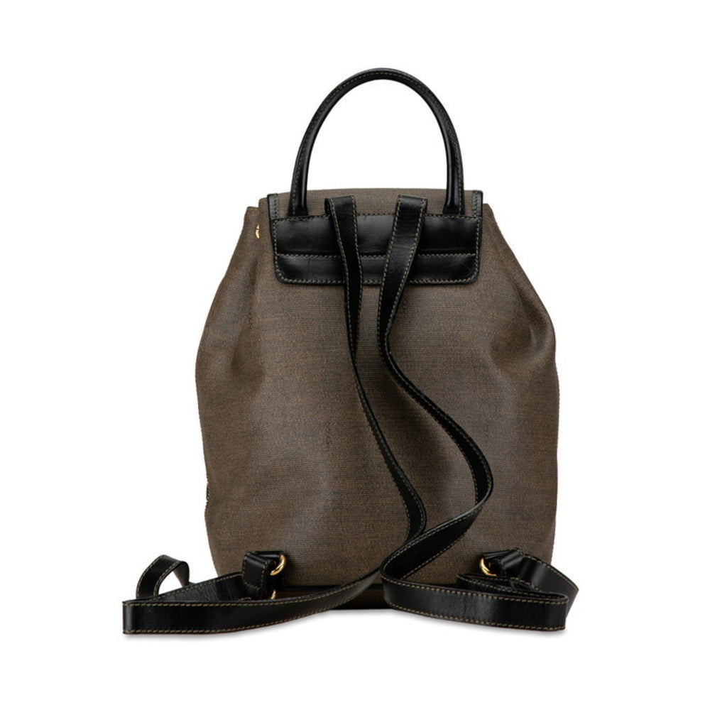 Fendi Zucchino  ish Zucchino Pvc Leather Backpack ()