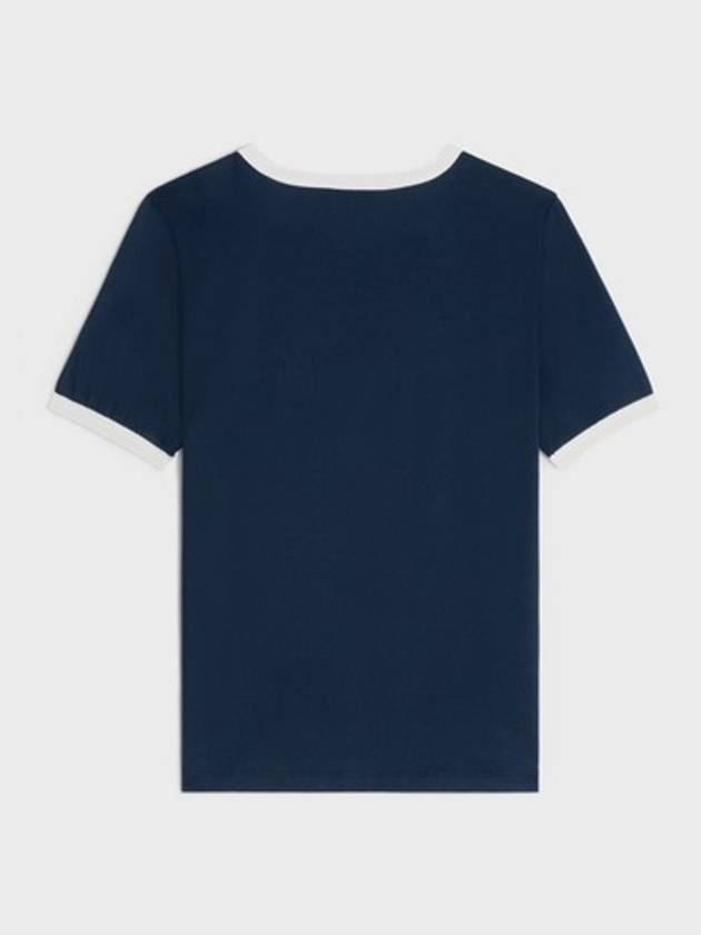 CELINE Paris 70s Round Neck Short Sleeve T-shirt Blue
