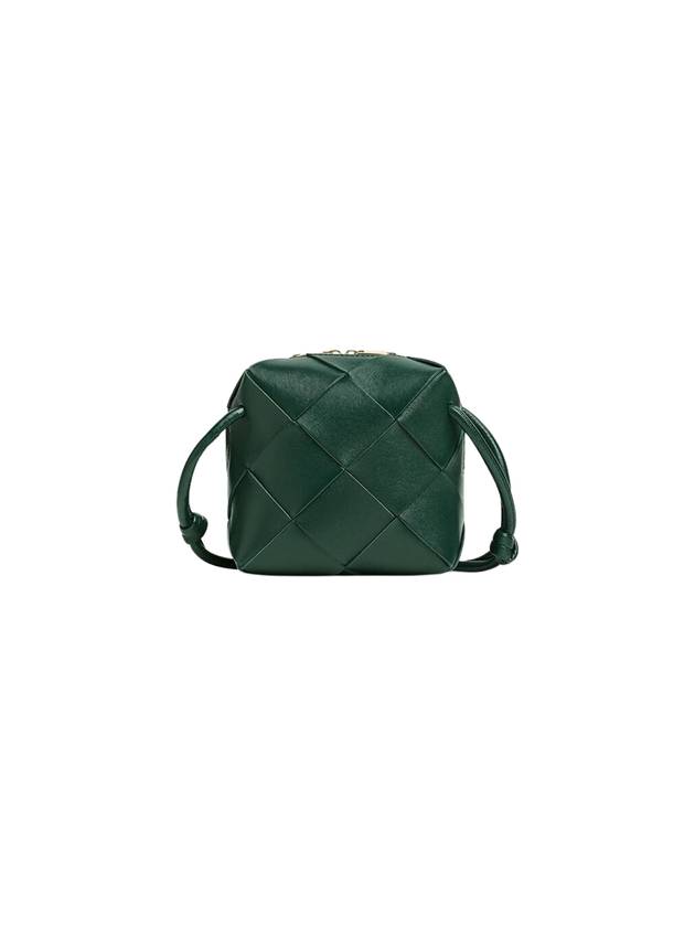 Bottega Veneta Cassette Intrecciato Mini Shoulder Bag Emerald Green