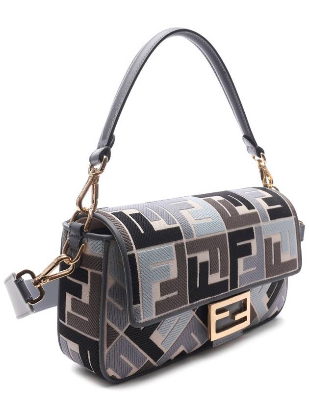 Fendi Baguette FF Embroider Shoulder Bag