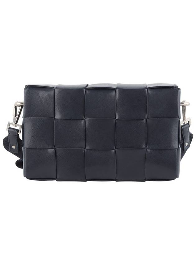 Bottega Veneta 741777 Intrecciato Pouch Cassette Cross Bag Navy 34313