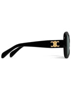 CELINE Eyewear Triomphe 10 Acetate Sunglasses Black
