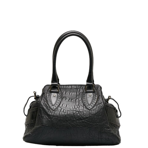 Fendi ethnic crocodile handbag bag 8BN157 brown leather ladies Fendi