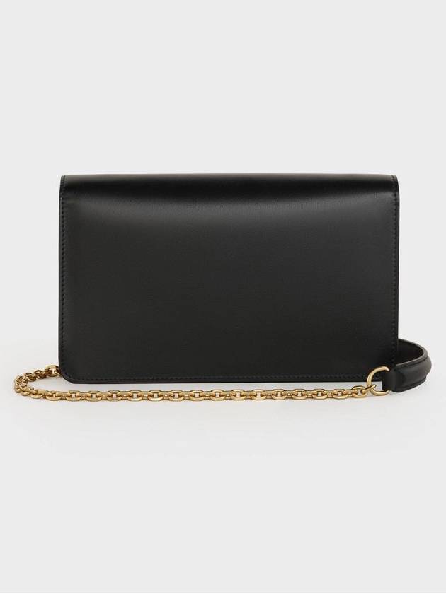 CELINE Chain Wallet Cross Bag Black