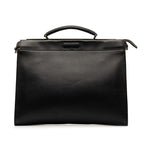 Fendi Peacebu Fit Monster Baggage Handbag 2WAY 7VA406 Black Leather Men Fendi