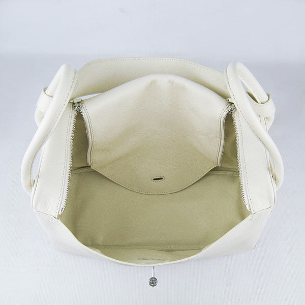 Hermes Lindy 34cm handbag 6208 beige Silver