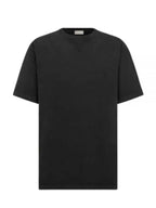 Embroidered Logo Short Sleeve T-shirt Black Dior