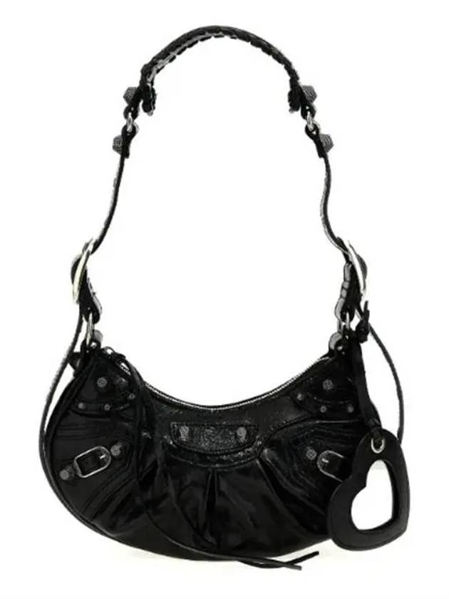 Balenciaga Le Cagole XS Lambskin Shoulder Bag Black