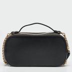 Chloe Black Leather C Vanity Shoulder Bag