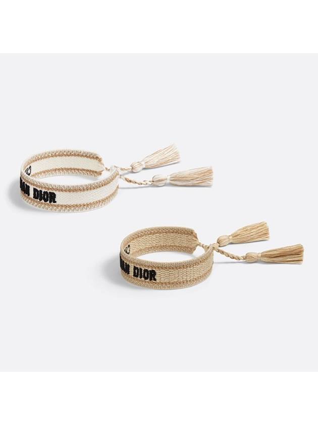 Embroidered Logo Bracelet Set Dior