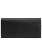 Fendi FF Diamond Continental Chain Long Wallet Black