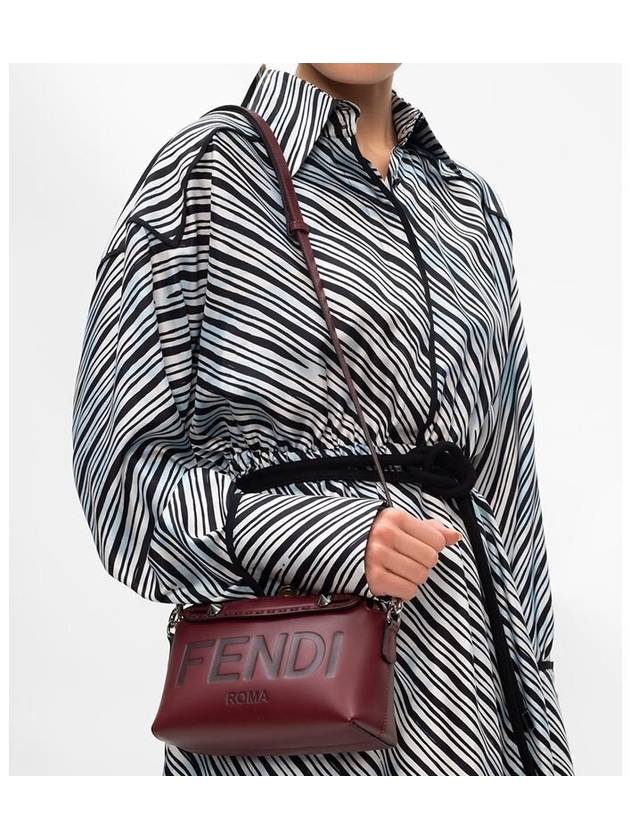 Fendi By The Way Boston Shoulder Bag Barolo Wine
