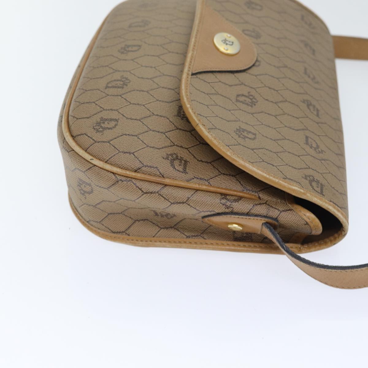 Dior Honeycomb  Canvas Shoulder Bag (Pre-Owned)