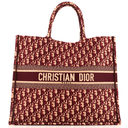 Dior Book Tote Oblique Canvas Large