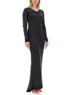 Balenciaga midi dress 791803TQVE1 1055 BLACK