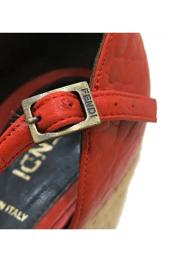 Fendi Smith Market Used Luxury Orange Shoes Women s