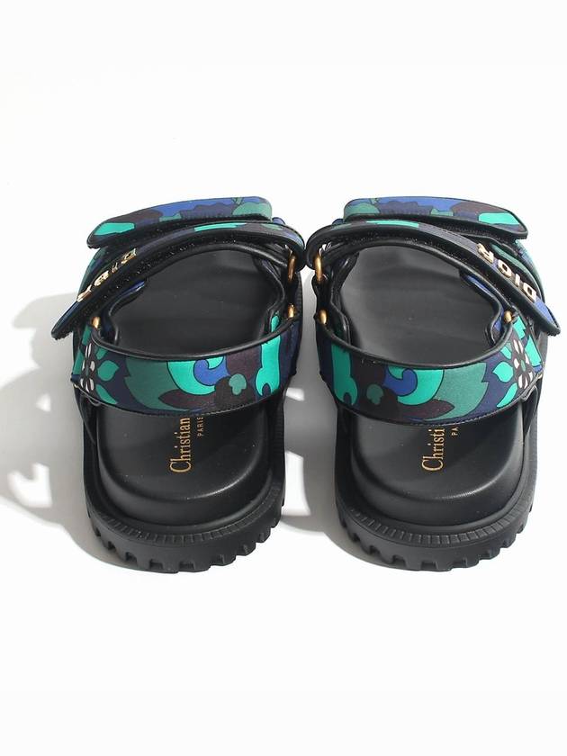 Act Technical Fabric Lambskin Sandal Cobalt Blue Dior
