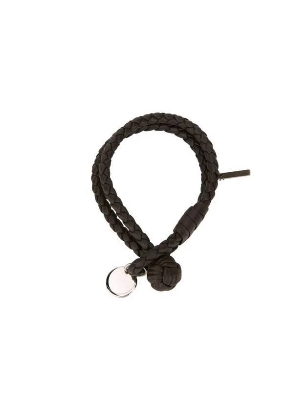 Bottega Veneta Intrecciato Double Weaving Bracelet Brown