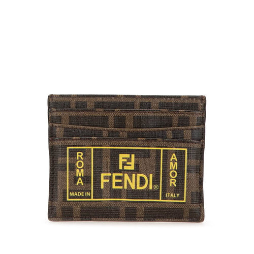 Fendi Zucca PVC Card Case 7M0164