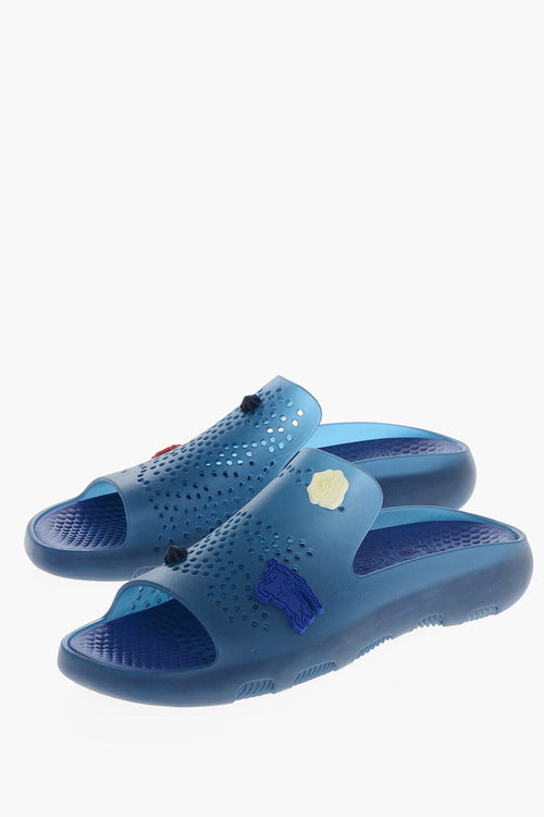 Burberry Embossed STINGRAY Slides with Charme