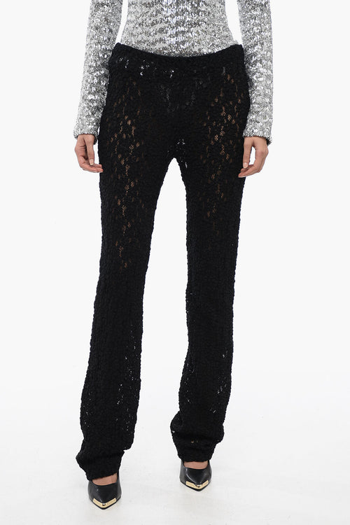 Chloe Embroidered Pants with Flared Leg