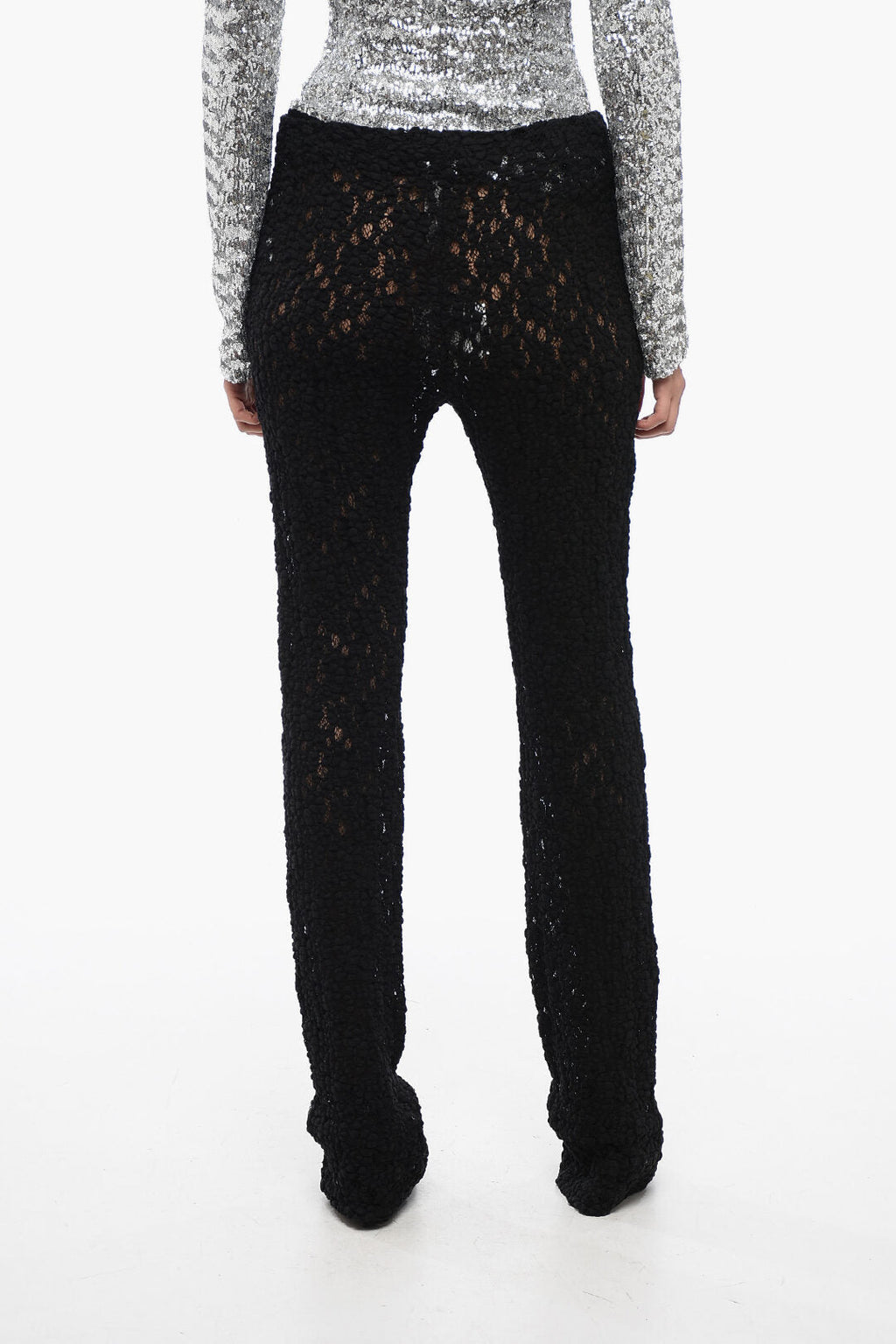 Chloe Embroidered Pants with Flared Leg