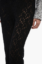 Chloe Embroidered Pants with Flared Leg