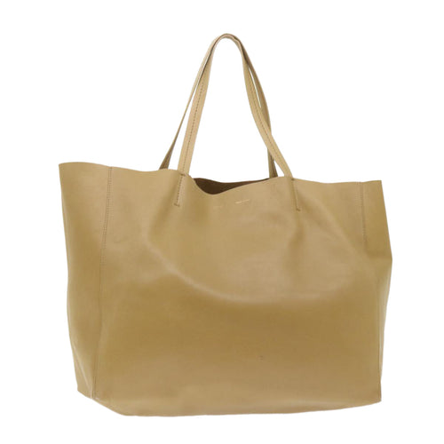 CELINE Shoulder Bag Leather Beige  ep1109