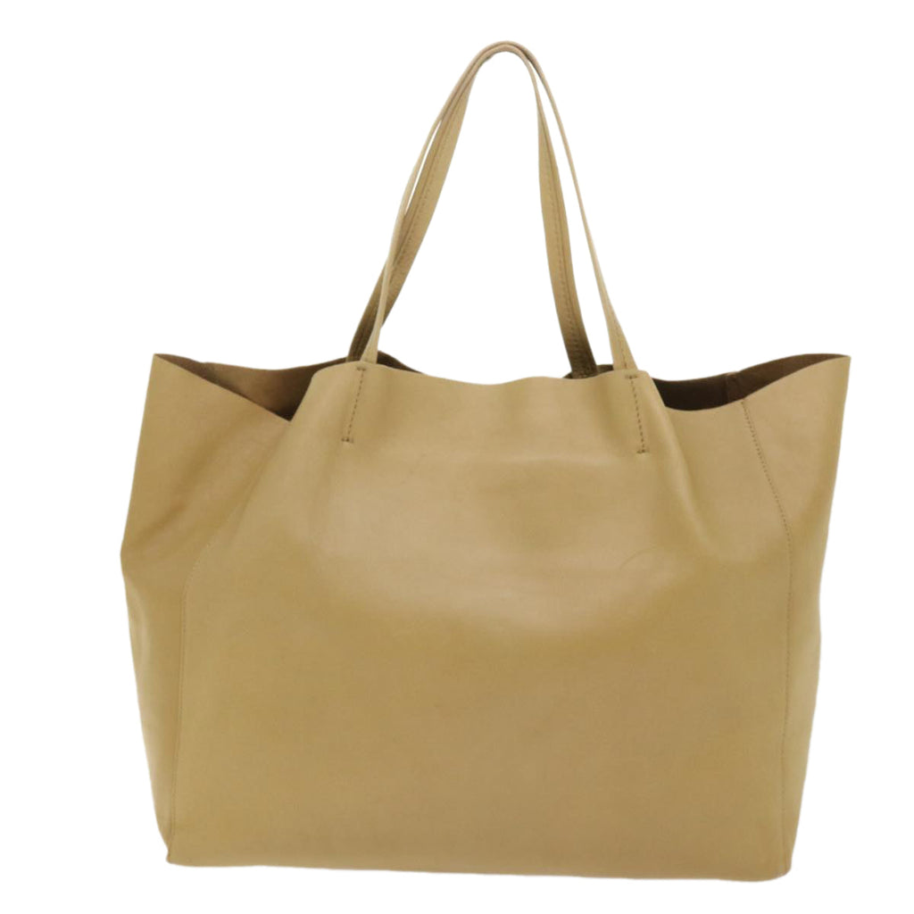 CELINE Shoulder Bag Leather Beige  ep1109