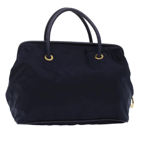 CELINE Hand Bag Nylon Navy  ep1160