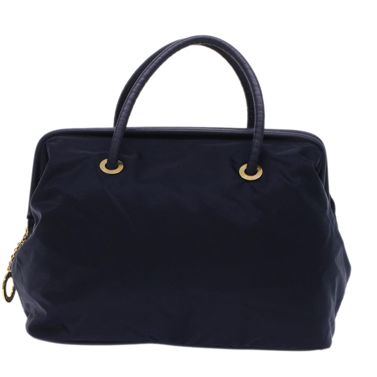CELINE Hand Bag Nylon Navy  ep1160