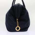 CELINE Hand Bag Nylon Navy  ep1160