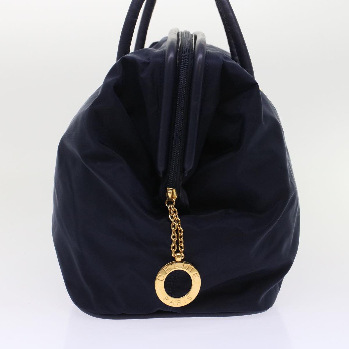 CELINE Hand Bag Nylon Navy  ep1160